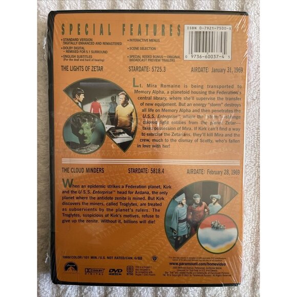 Star Trek Original TV Series DVD Vol 37 (Episodes #73/74) NEW - Picture 2 of 3